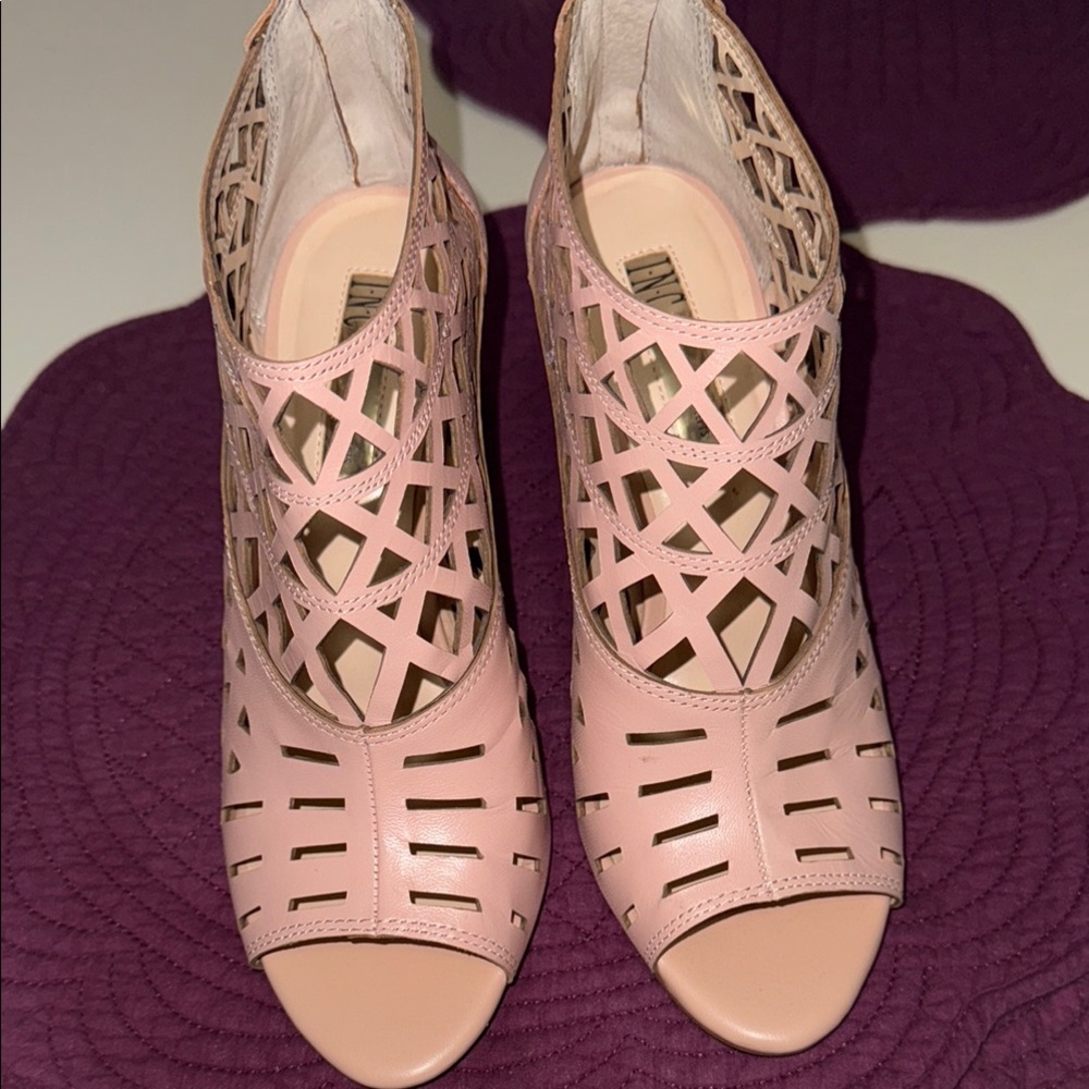INC International Concepts Pink Cutout Heels